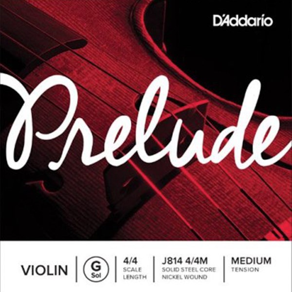 D'Addario J814 4/4M Prelude Violin Single G String Medium
